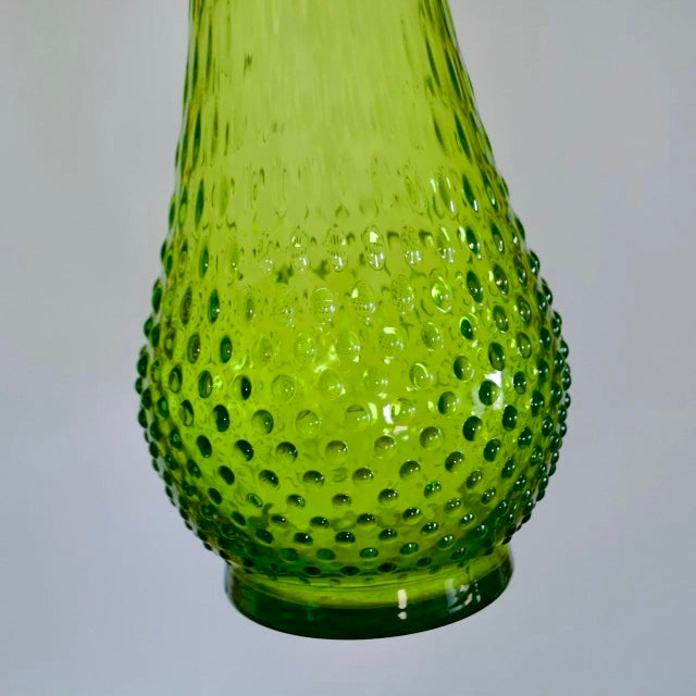 26” Kanawha Dark Uranium Glass Swung Vase – Uv Reactive Vintage Art Glass Sculpture For Sale - Image 4 of 4