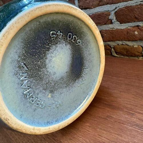 Mid-Century Modern West German Tall Ceramic Vase, 1970s For Sale - Image 3 of 5