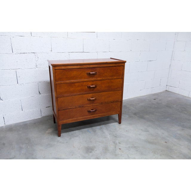 Wood Chest of Drawers in Oak, 1960s For Sale - Image 7 of 18