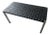 Stainless Steel and Woven Leather Bench For Sale