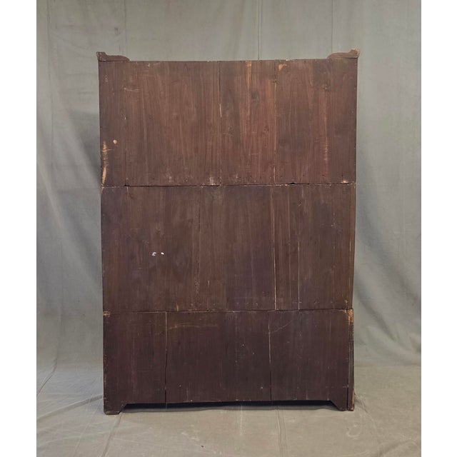 Antique 1920s Japanese Three Piece Elm and Kiri Wood Isho Tansu Chest For Sale - Image 15 of 15