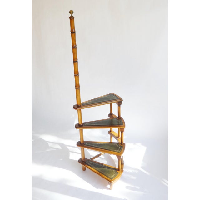 Victorian Wooden Library Staircase, 1960s For Sale - Image 4 of 11