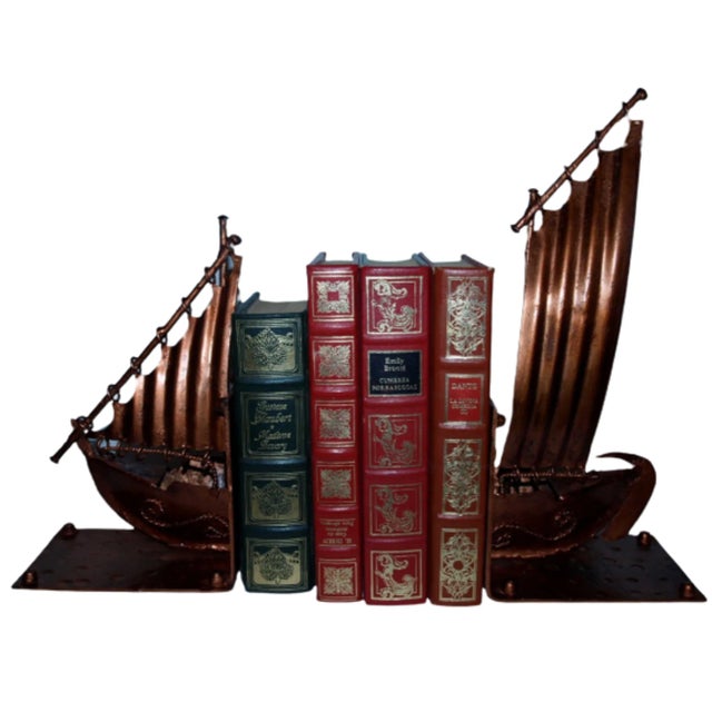 Mid-Century Modern Wrought Iron Bookends, Set of 2 For Sale - Image 3 of 7