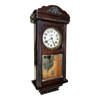 British Colonial Wall Clock by Kawaii, C. 1920s For Sale