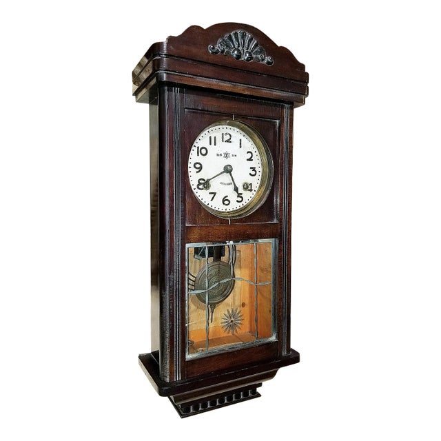 British Colonial Wall Clock by Kawaii, C. 920s For Sale