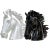 Modern Italian Oversized Black and White Ceramic Horse Head Sculptures - a Pair For Sale