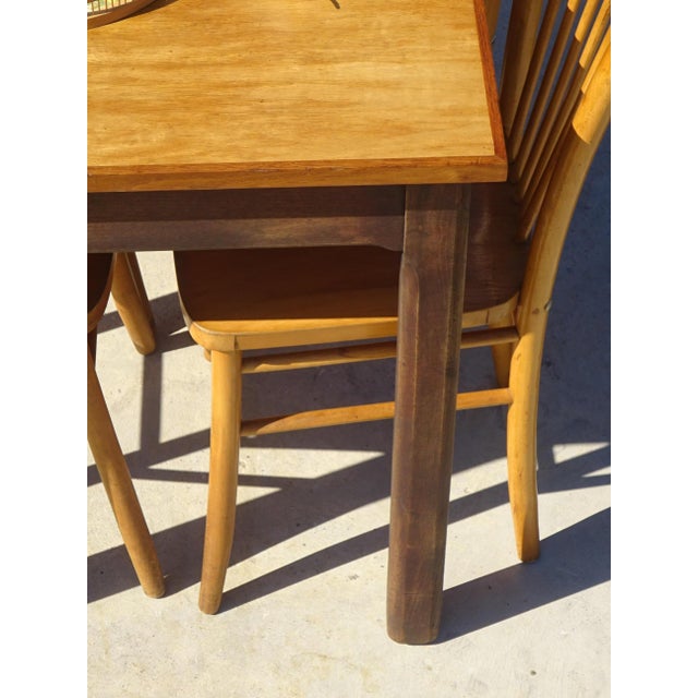 1960s Rectangular Oak and Veneer Worktable, 1960s For Sale - Image 5 of 18