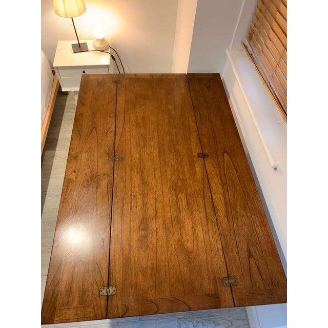 English Red Oak Flip Top Rectangular Table For Sale In Washington DC - Image 6 of 6