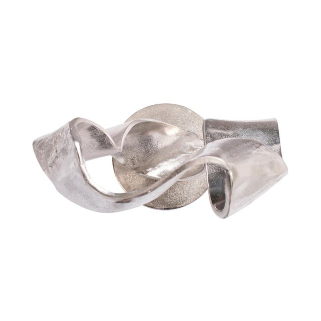 Silver Constant Airial Flow Sculpture For Sale - Image 8 of 11