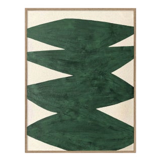 "Fearless" - Green I Affirmations Painting For Sale