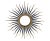 1960s Chaty Sunburst Brass & Gun Metal Wall Mirror French Mid-Century Modern, 1960s For Sale - Image 5 of 13