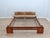 Wood Walnut and Leather Bed attributed to Tobia Scarpa for Stildomus, 1970s For Sale - Image 7 of 13