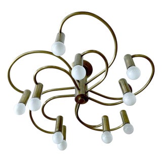 Large Vintage Helix Ceiling Light from Cosack For Sale