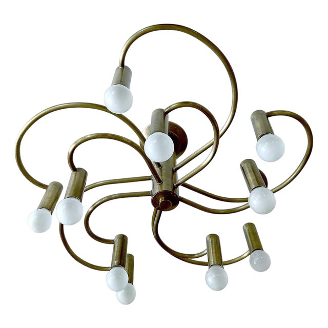 Large Vintage Helix Ceiling Light from Cosack For Sale