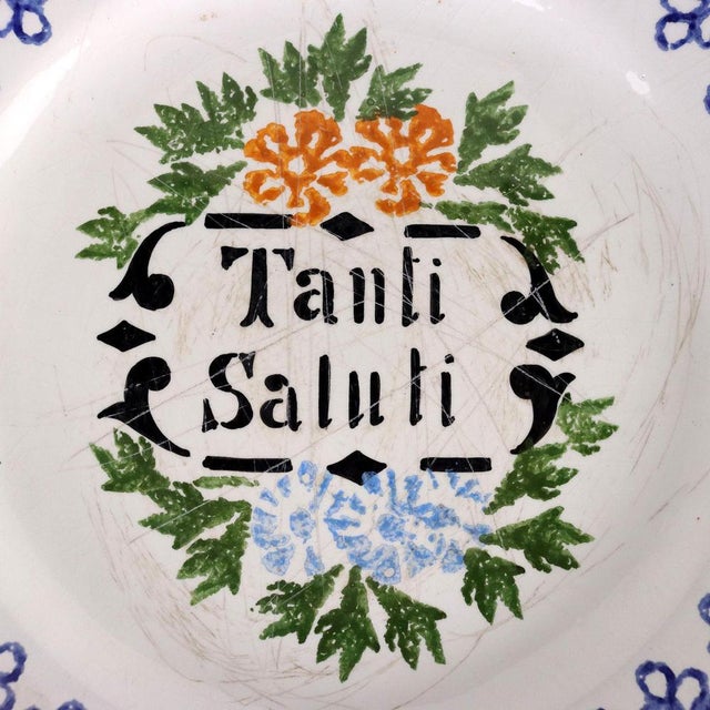 Vintage Majolica Plates, Set of 6 For Sale - Image 6 of 17