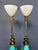 1950s Pair of Ceramic and Brass Table Lamps by Edwin Cole for Stiffel Mid Century For Sale - Image 16 of 17
