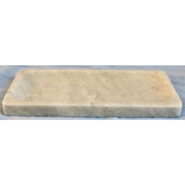 Italian Cloudy Gray Marble Tray 10 inch x 5.5 inch x .75 inch. Ideal item to display your favorite decorative objects,...