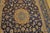 Persian 1940s Blue Navy Medallion Antique Persian Isfahan Rug Signed Abtin 4'10" X 7 10" Handknotted Wool Carpet For Sale - Image 3 of 6