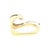 Modern Late 20th-Century 18 Karat Two Tone Diamond Question Mark Ring For Sale - Image 3 of 7