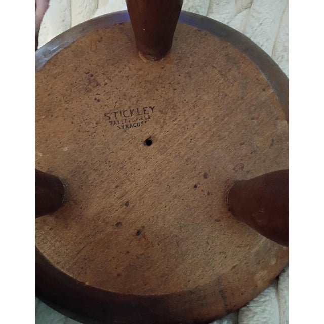 Antique Stickley 3 Leg Milking Stool For Sale In Providence - Image 6 of 8