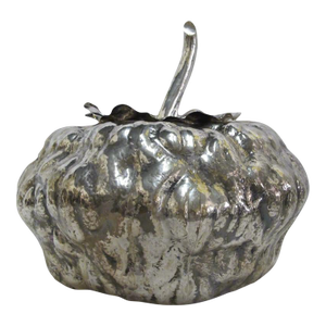 Giamaria Buccellati Italian Sterling Silver Giant Pumpkin Tureen Bowl With Lid
