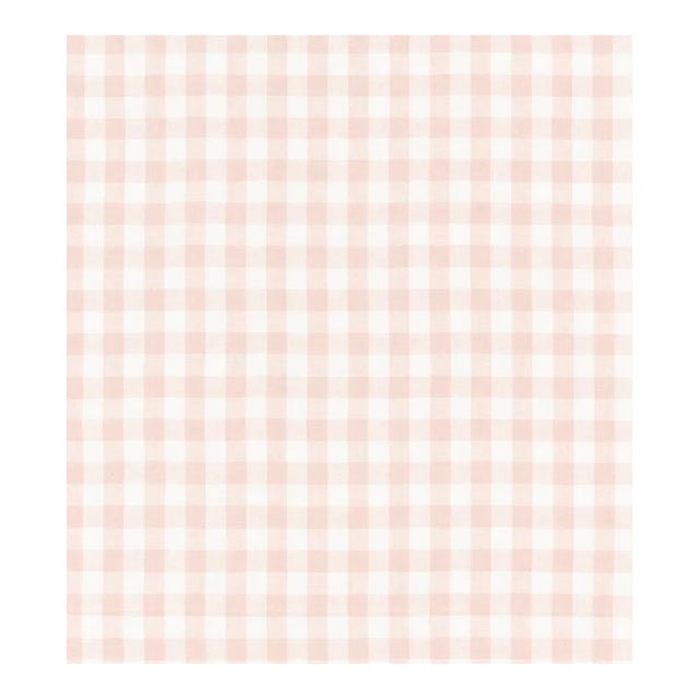 The House of Scalamandré Swedish Linen Check Fabric, Blush For Sale