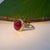12.5Ct Star Ruby Cabochon Ring With Earth-Mined Diamond Accents: Solid 14k Gold, Size 6.75 For Sale In Columbus - Image 6 of 9