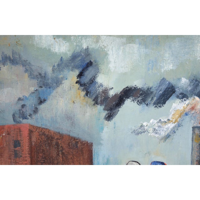 Factories - Industrial Landscape in Oil on Linen by Doris Lyons Hoover For Sale In Monterey, CA - Image 6 of 10