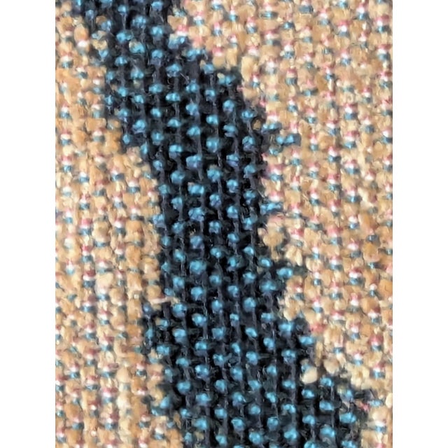 Tan Vintage 1990s Lee Jofa "Tiger" Heavyweight Woven Jacquard Upholstery Fabric - 2.86 Yards For Sale - Image 8 of 12