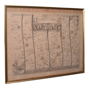 Vintage Western Australia Map, Framed Print, Swan River, John Tallis Cartography
