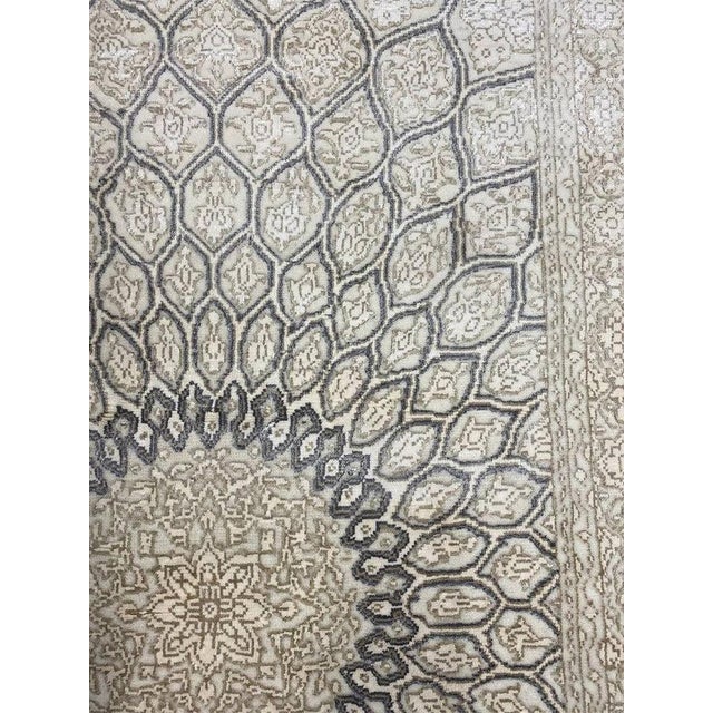 Gray 1990s Handwoven Persian Gunbad Style Rug 3x5 For Sale - Image 8 of 11