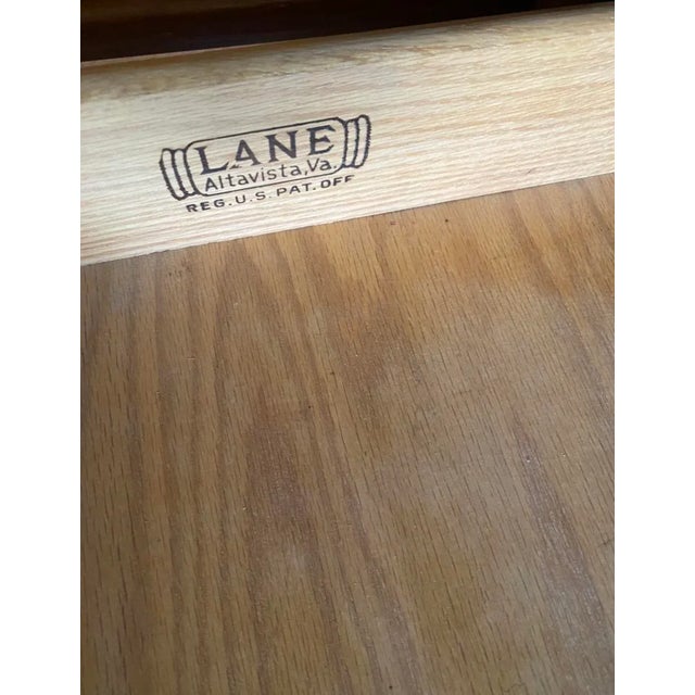 Lane Delineator by Paul McCobb Walnut and Rosewood 1960s 12 Drawer Walnut and Chrome Side Board For Sale - Image 11 of 11