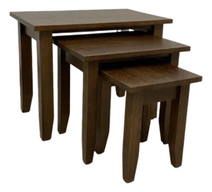 Mission Oak Nesting Tables - Set of 3 - Walnut