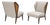 Gio Ponti Style Mid-Century Italian Lounge Chairs - Pair For Sale