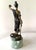 Vintage Art Deco bronze statue of Lady Justice signed by artist Alois Mayer and mounted on a green marble base. Felted...