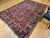 Vintage Persian Heriz Serapi Rug, Hand-Knotted Wool, All-Over Geometric Pattern, Red & Navy, 7x10 For Sale - Image 14 of 14