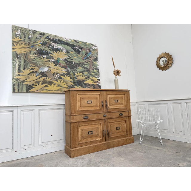 Antique Oak Notarys Cabinet, 1900s For Sale - Image 5 of 8