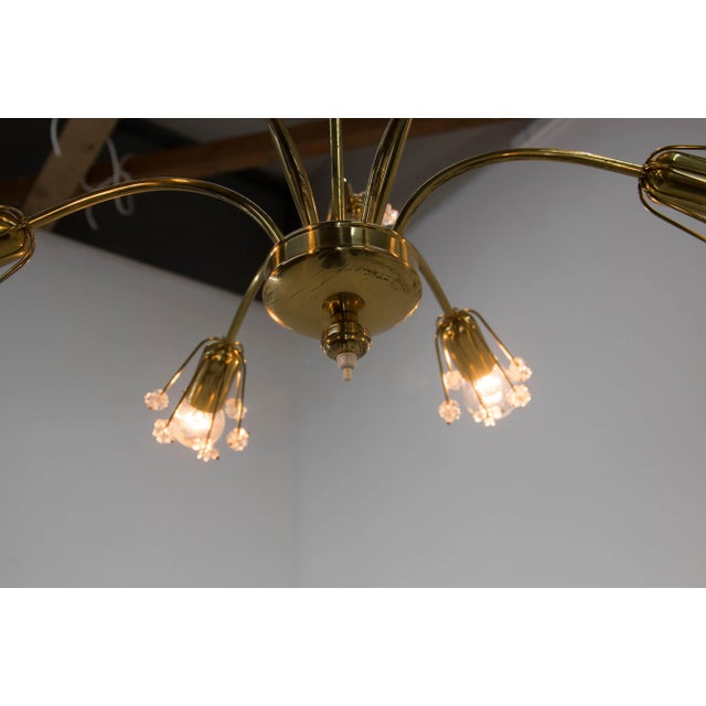 1950s 9-Light Chandelier by Emil Stejnar for Rupert Nikoll, Austria, 1950s For Sale - Image 5 of 13