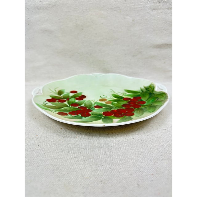 Vintage Cherry Small Platter For Sale - Image 4 of 8