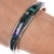 6.5" Steve Francisco Navajo silver webbed turquoise opal sugilite cuff bracelet. No damage, weight and measurements in...