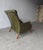 Vintage Green Tufted Leather Sleepy Hollow Chair and Ottoman For Sale - Image 11 of 12