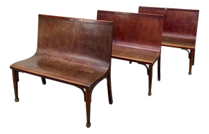 Bistro Benches from Fischel, 1920, Set of 3