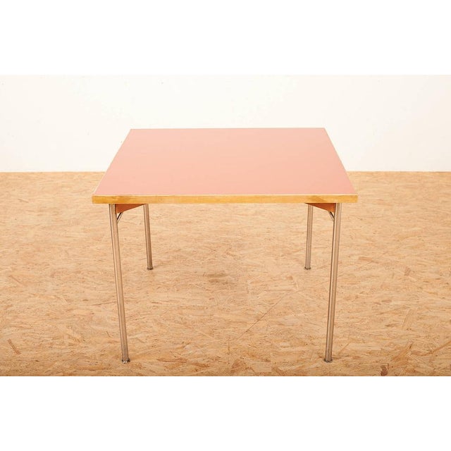 Table with Chrome-Plated Tubular Steel Legs For Sale - Image 10 of 14