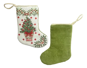 Classic Tree Needlepoint Stocking, Large