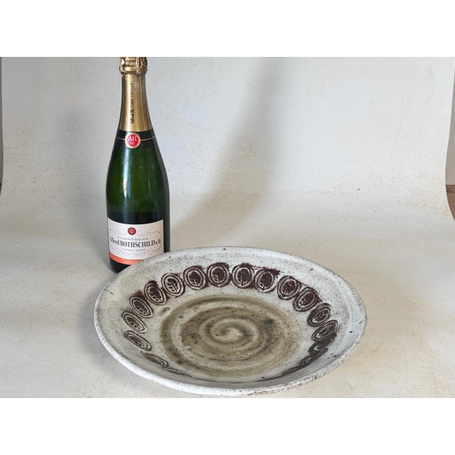 Mid-Century French Decorative Ceramic Dish attributed to Albert Thiry, 1960s For Sale - Image 13 of 14