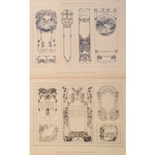 1900's Decorator Lettering Prints - Pair For Sale