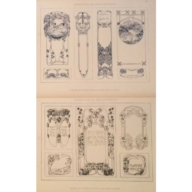 1900's Decorator Lettering Prints - Pair For Sale