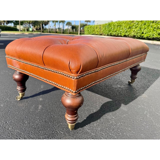 Lillian August Lillian August Tufted Cocktail Ottoman For Sale - Image 4 of 8