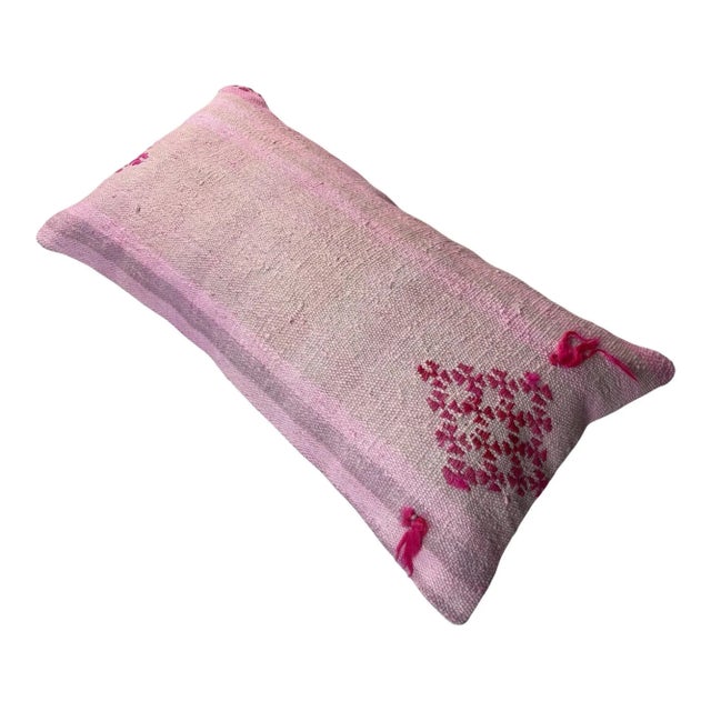 Textile Vintage Turkish Kilim Pillow Cover For Sale - Image 7 of 11