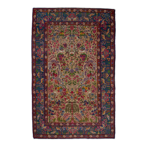 Antique Persian Lavar Kerman Rug 4’8" X 7’5"